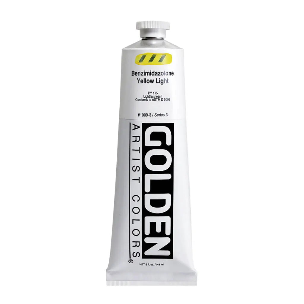 Golden Heavy Body Acrylic 5oz Benzimidazolone Yel Light S3