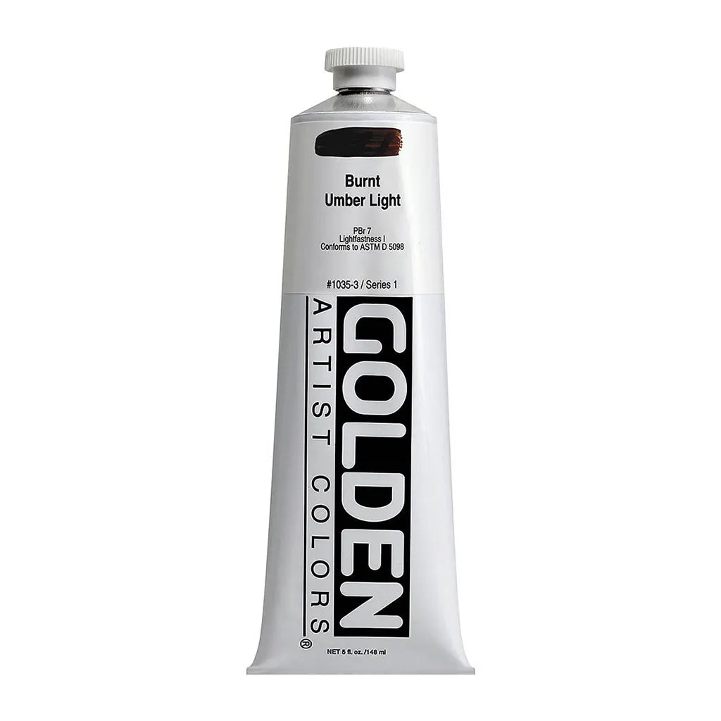 Golden Heavy Body Acrylic 5oz Burnt Umber Light S1