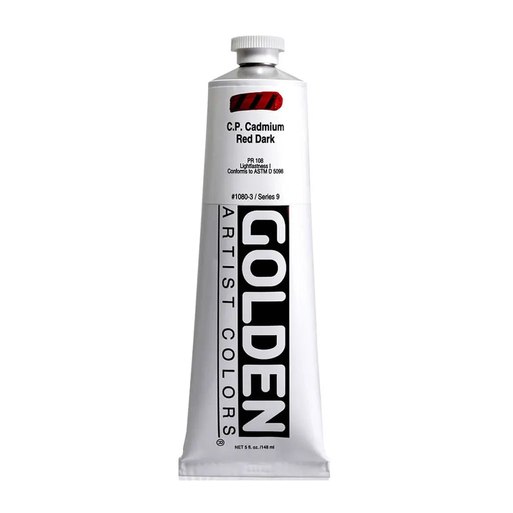 Golden Heavy Body Acrylic 5oz Cadmium Red Dark S9