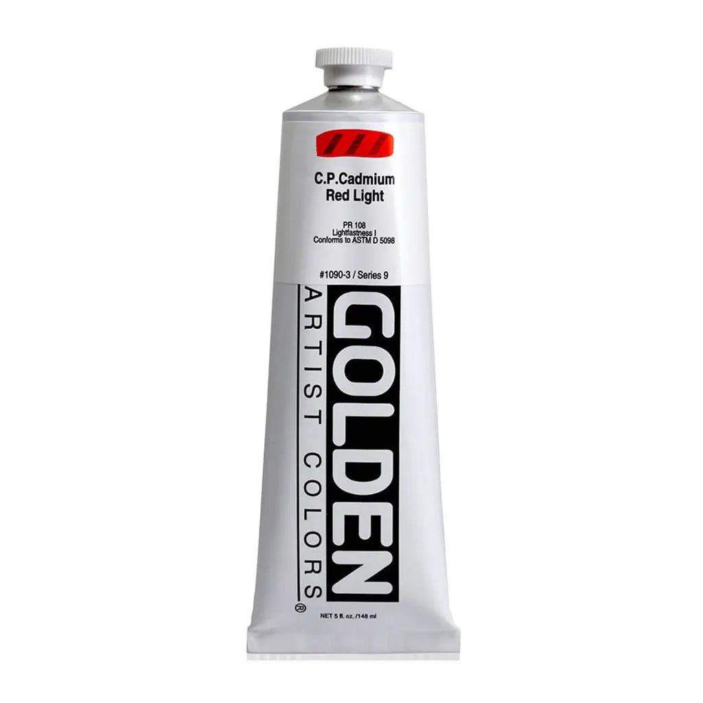 Golden Heavy Body Acrylic 5oz Cadmium Red Light S9