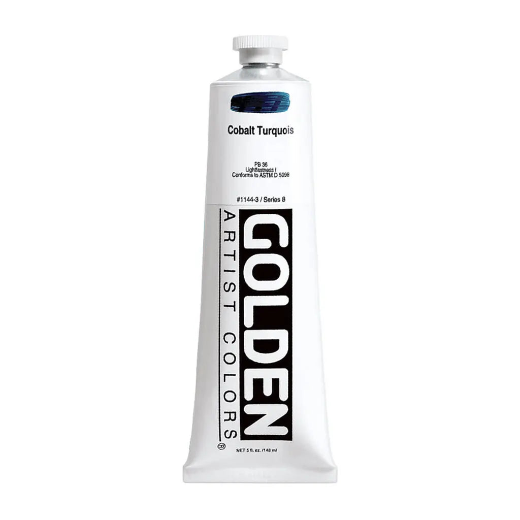Golden Heavy Body Acrylic 5oz Cobalt Turquoise S8