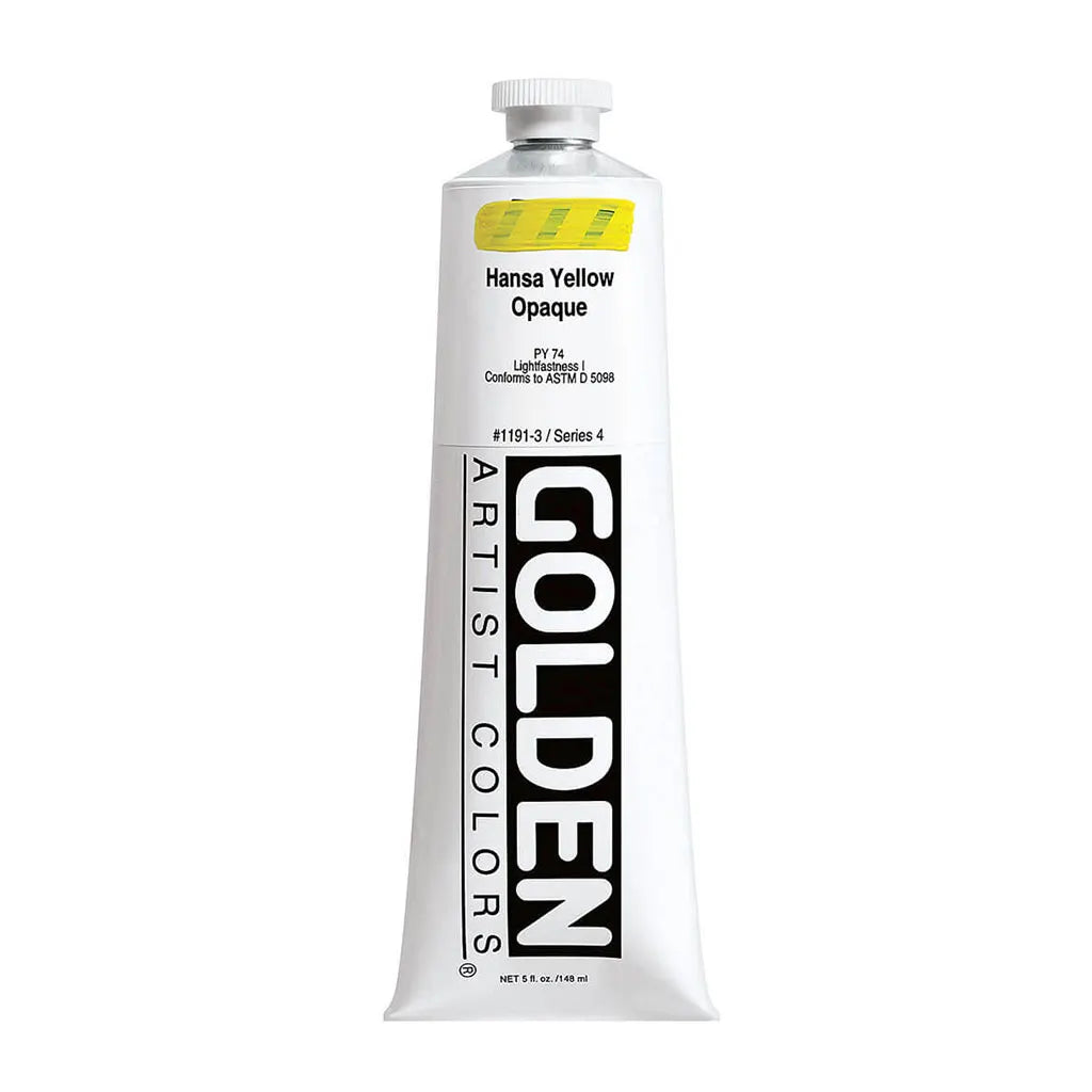 Golden Heavy Body Acrylic 5oz Hansa Yellow Opaque S4