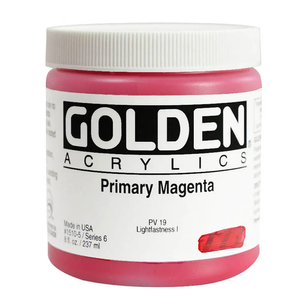 Golden Heavy Body Acrylic 8oz Primary Magenta S6