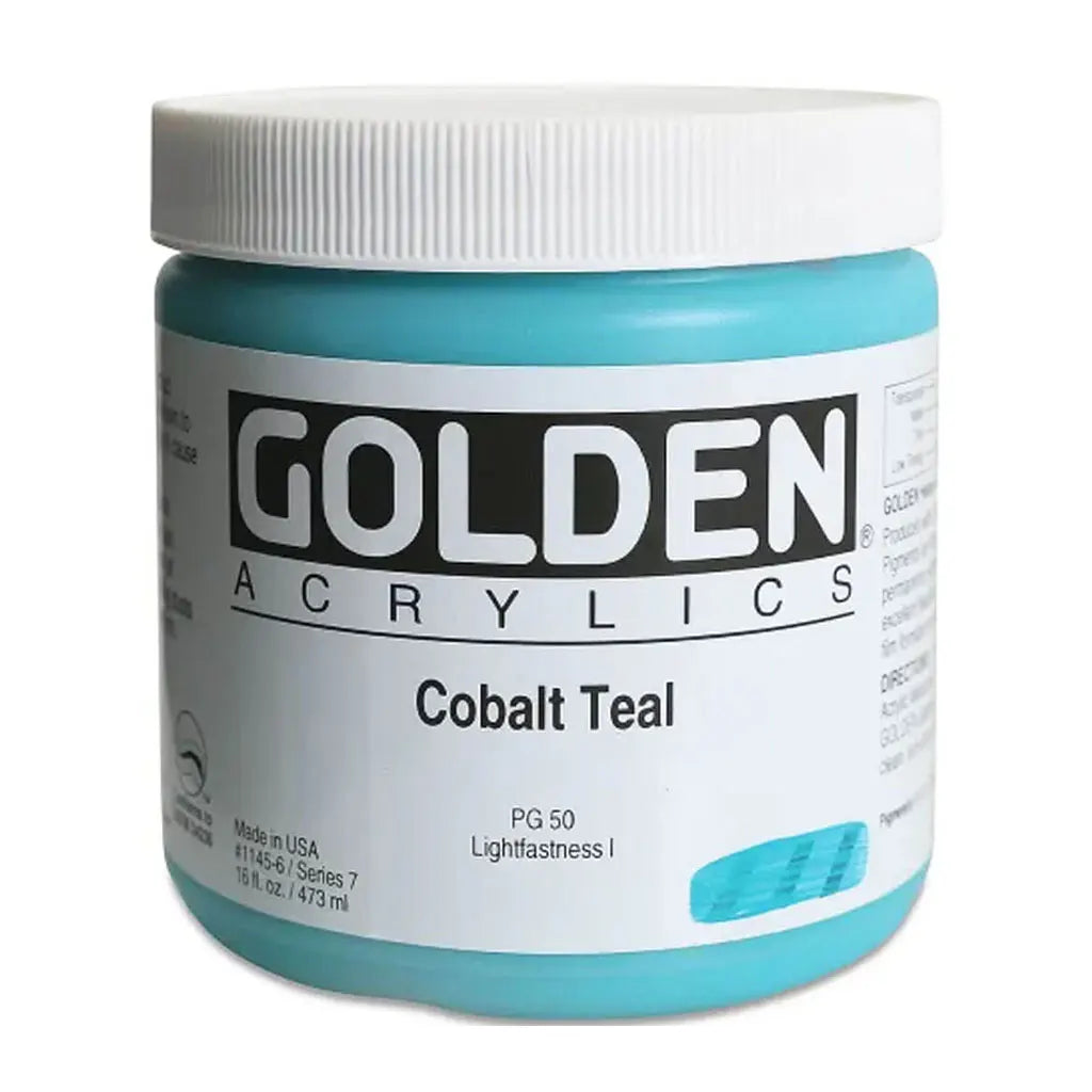 Golden Heavy Body Acrylic 16oz Cobalt Teal S7