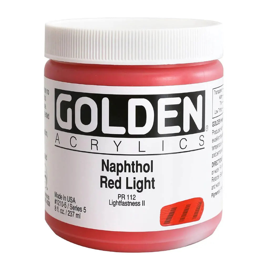 Golden Heavy Body Acrylic 8oz Naphthol Red Light S5