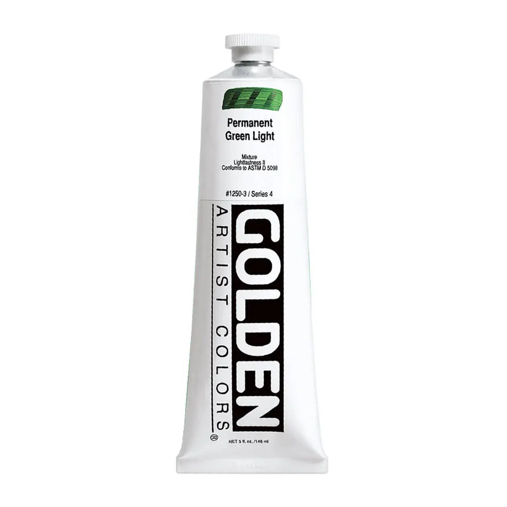 Golden Heavy Body Acrylic 5oz Permanent Green Light S4