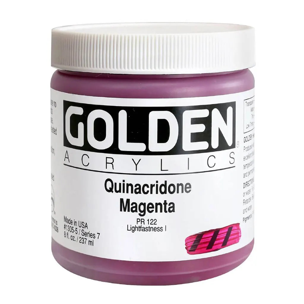 Golden Heavy Body Acrylic 8oz Quinacridone Magenta S7