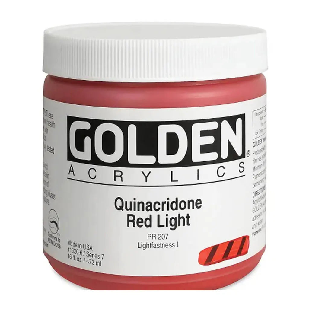 Golden Heavy Body Acrylic 16oz Quinacridone Red Light S7