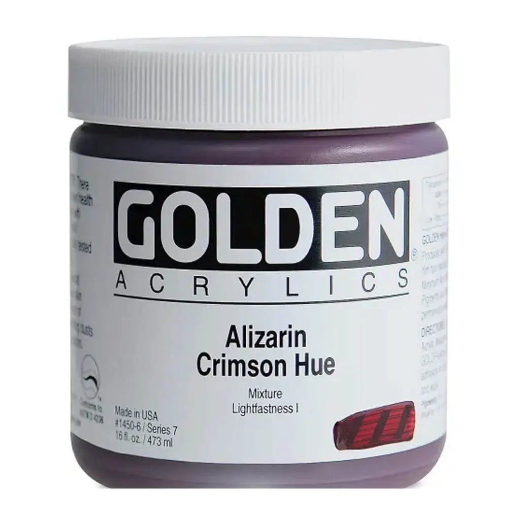 Golden Heavy Body Acrylic 16oz Alizarin Crimson Hue S7