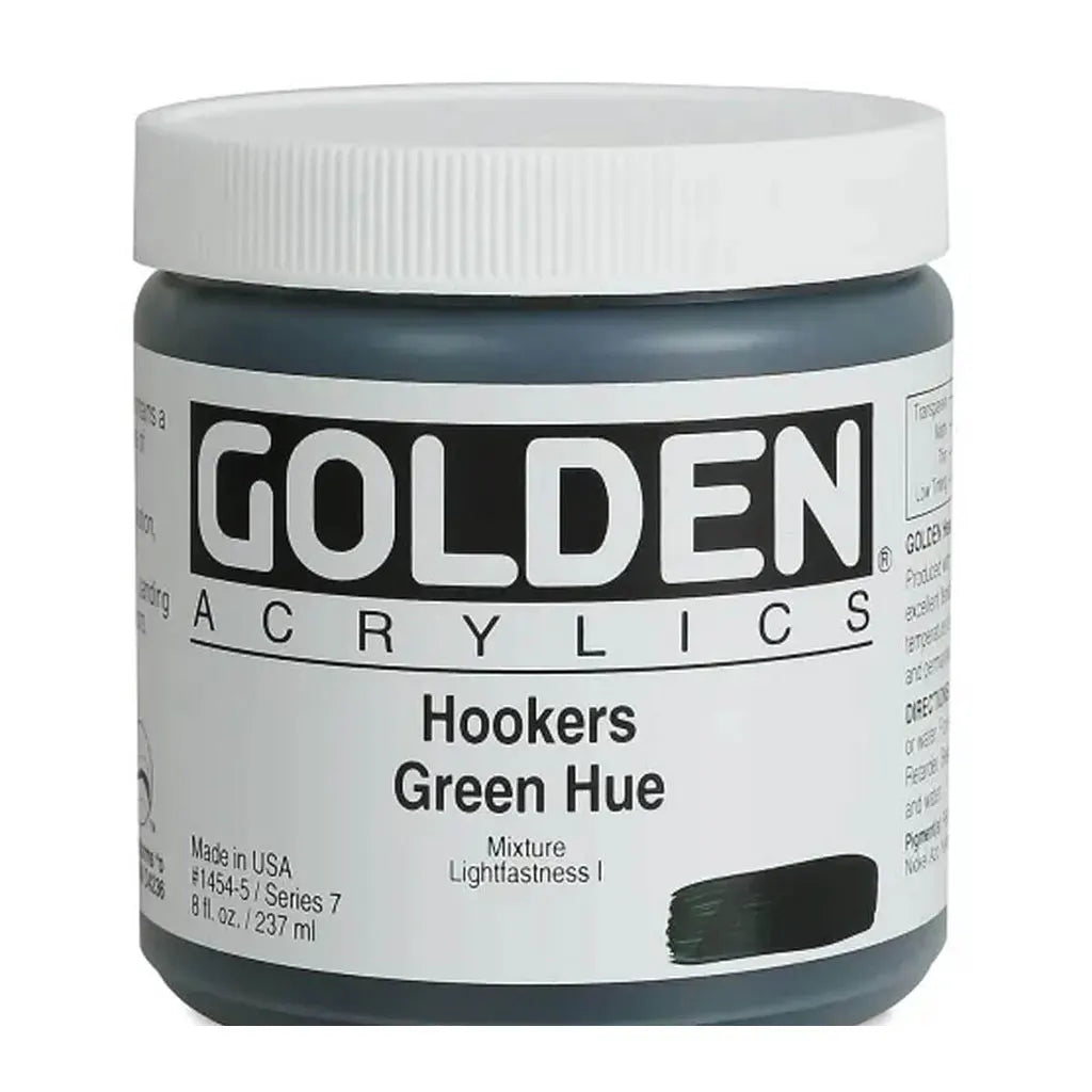Golden Heavy Body Acrylic 8oz Hookers Green Hue S7