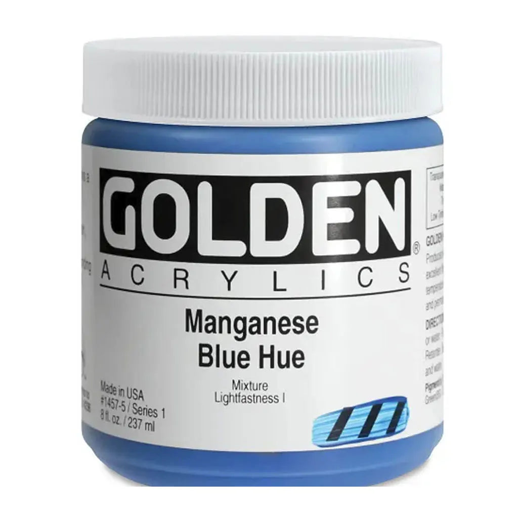 Golden Heavy Body Acrylic 8oz Manganese Blue Hue S1