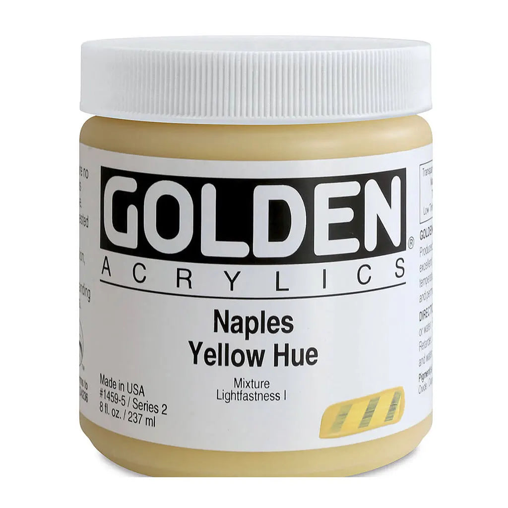 Golden Heavy Body Acrylic 8oz Naples Yellow Hue S2