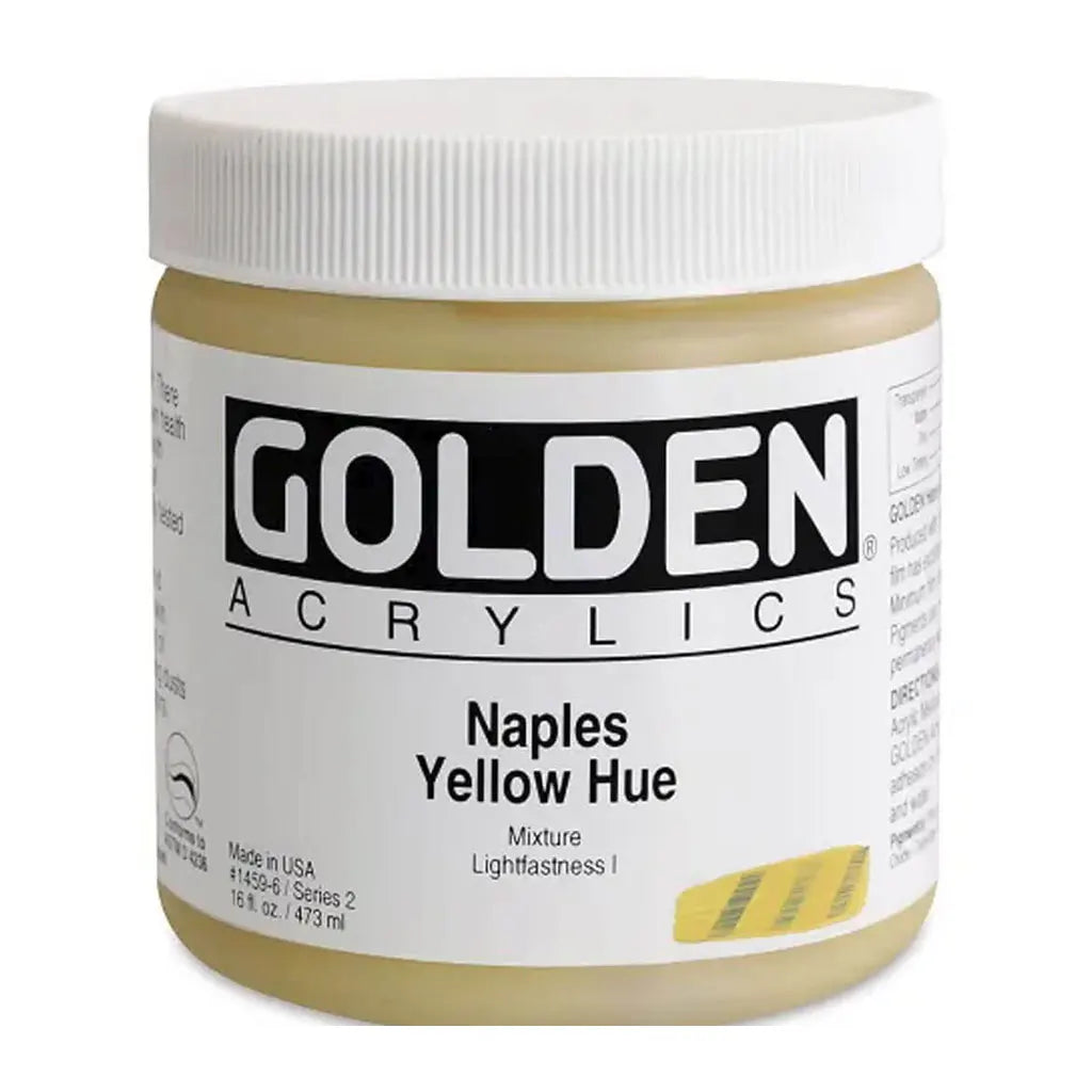 Golden Heavy Body Acrylic 16oz Naples Yellow Hue S2