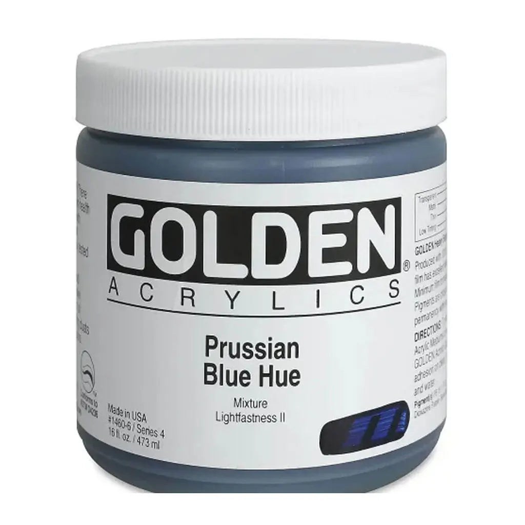 Golden Heavy Body Acrylic 16oz Prussian Blue Hue S4