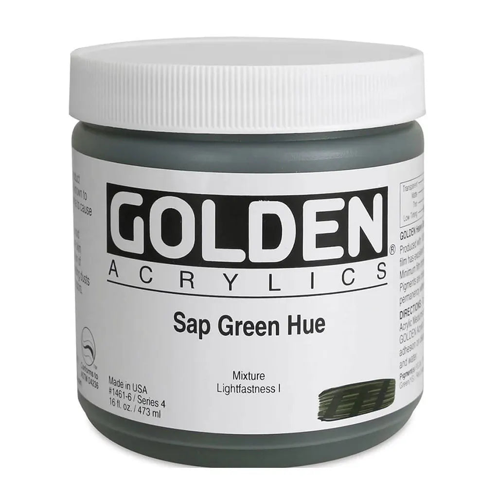 Golden Heavy Body Acrylic 16oz Sap Green Hue S4