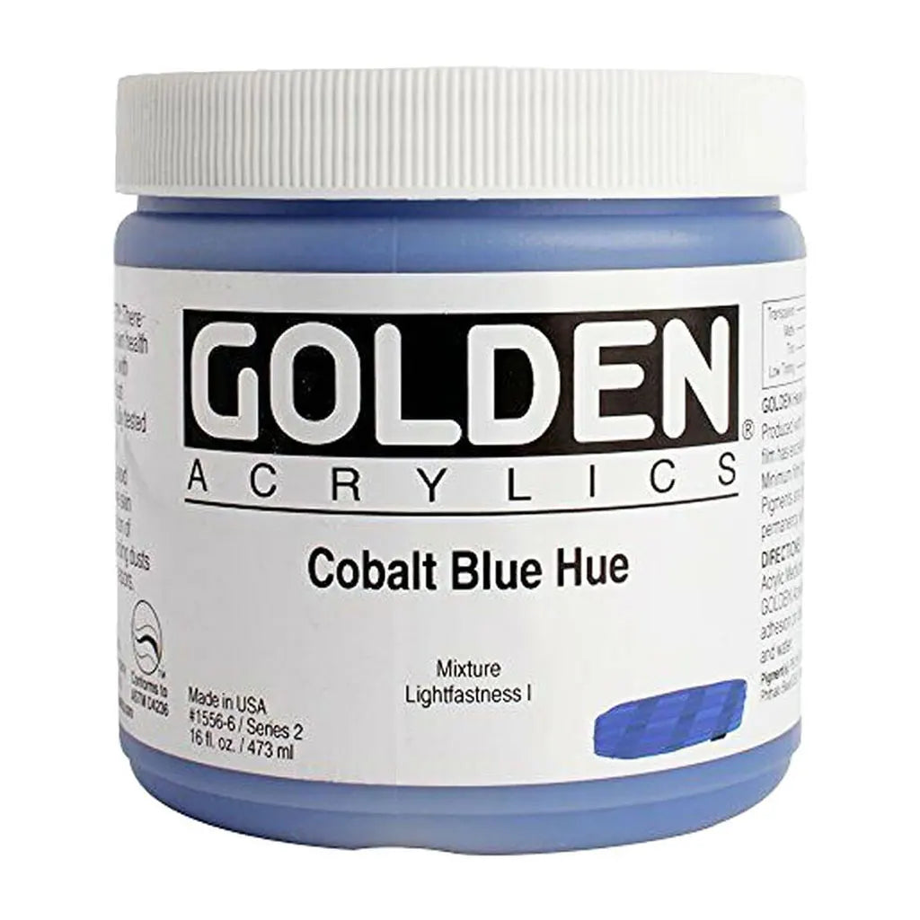 Golden Heavy Body Acrylic 16oz Cobalt Blue Hue S2
