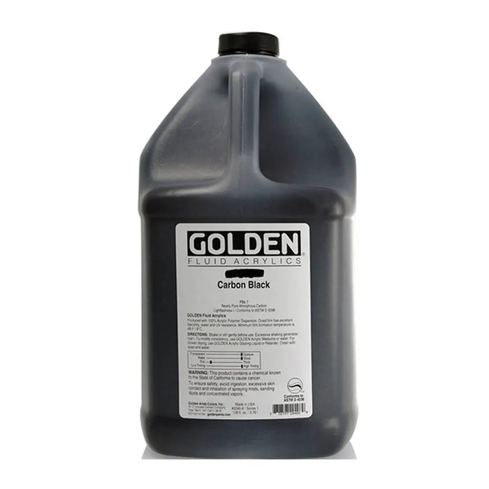 Golden Fluid Acrylic 128oz Carbon Black S1