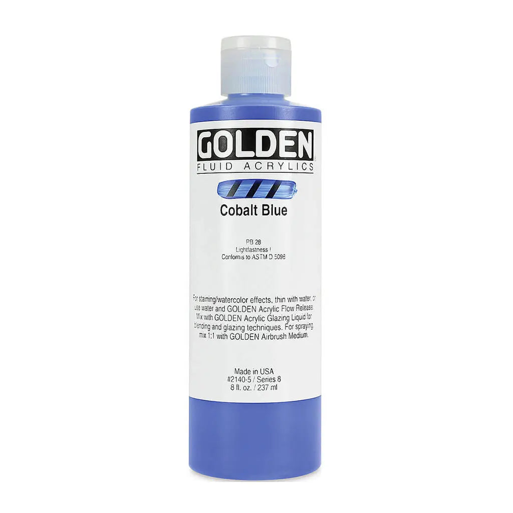Golden Fluid Acrylic 8oz Cobalt Blue S8