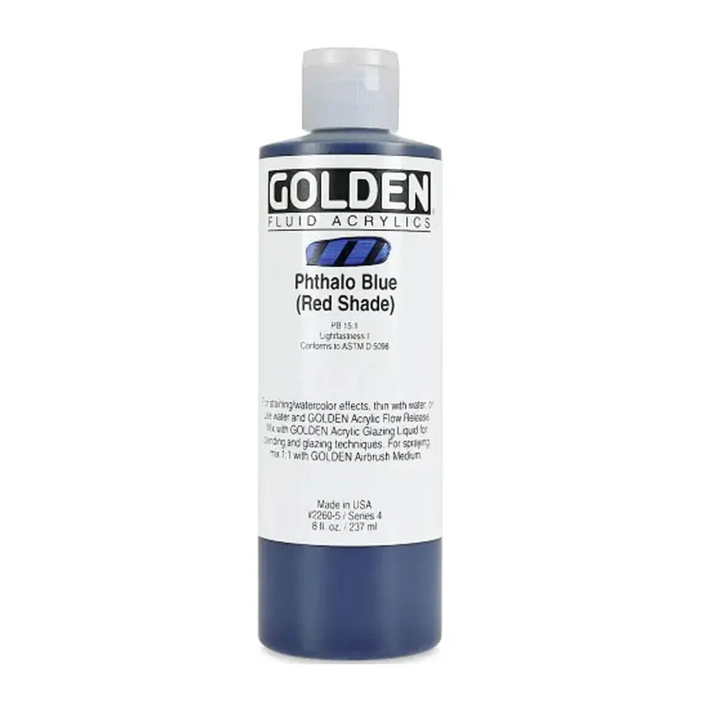 Golden Fluid Acrylic 8oz Phthalo Blue /R.S. S4