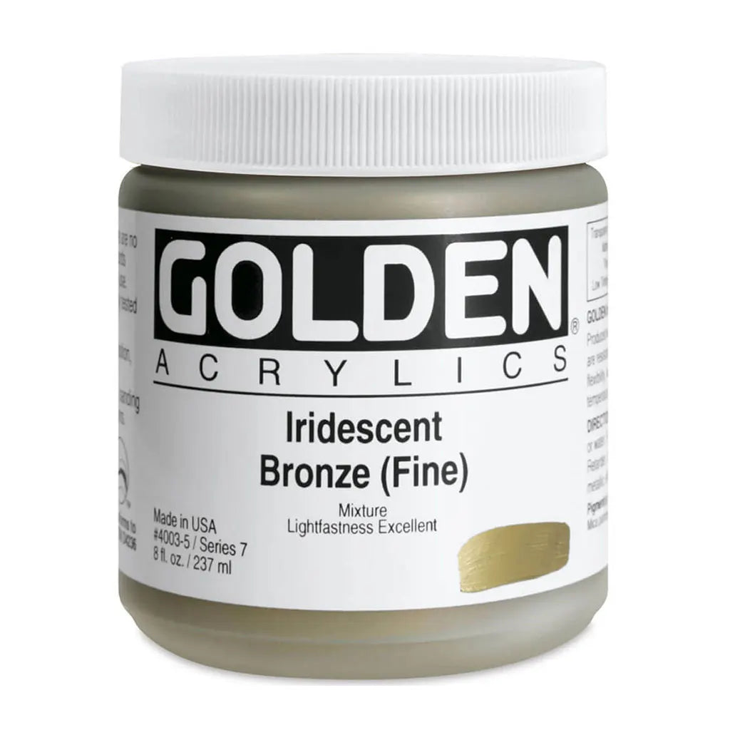 Golden Heavy Body Acrylic 8oz Iridescent Bronze (Fine) S7