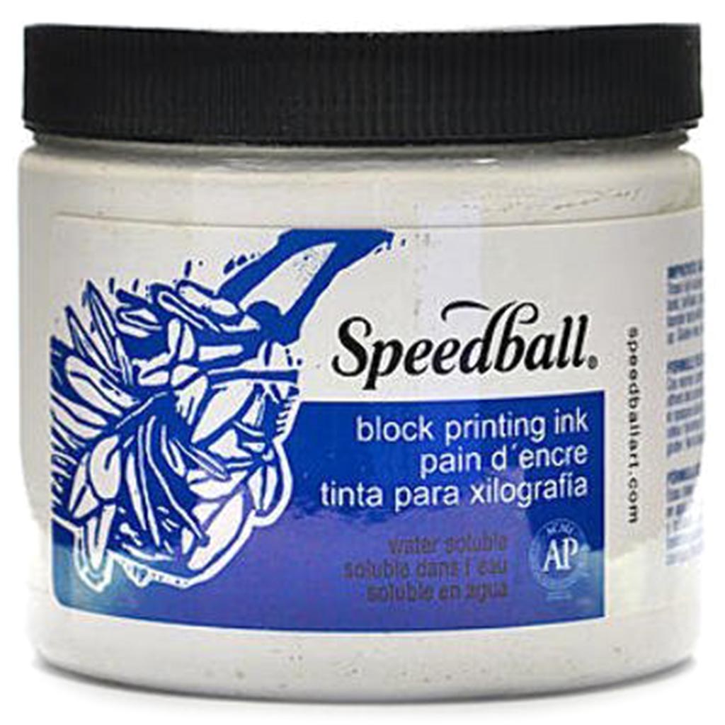 Water-Soluble Block Printing Ink 16oz, White