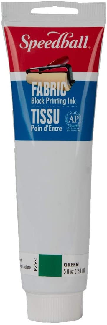 Fabric and Paper Block Printing Ink 5oz, Green