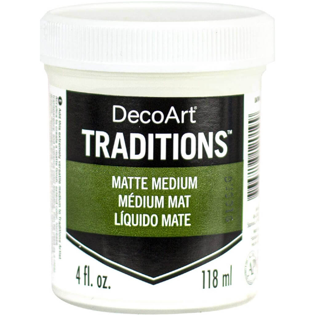 Decoart Traditions Artist Acrylic Matte Medium, 4oz