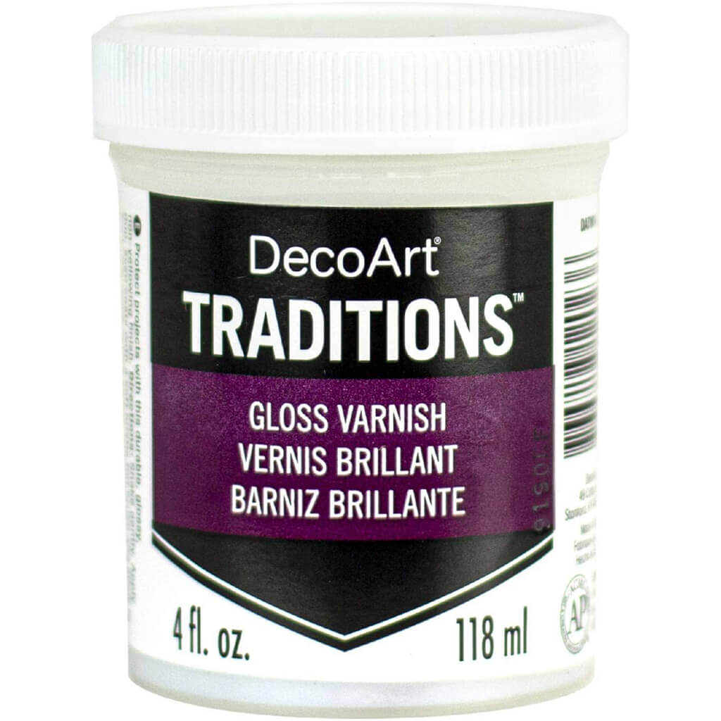 Decoart Traditions Artist Acrylic Gloss Varnish, 4oz