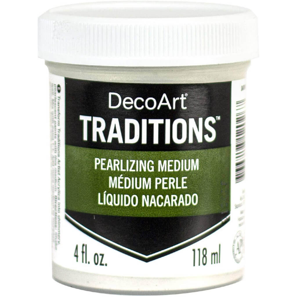 Decoart Traditions Artist Acrylic Pearlizing Medium, 4oz