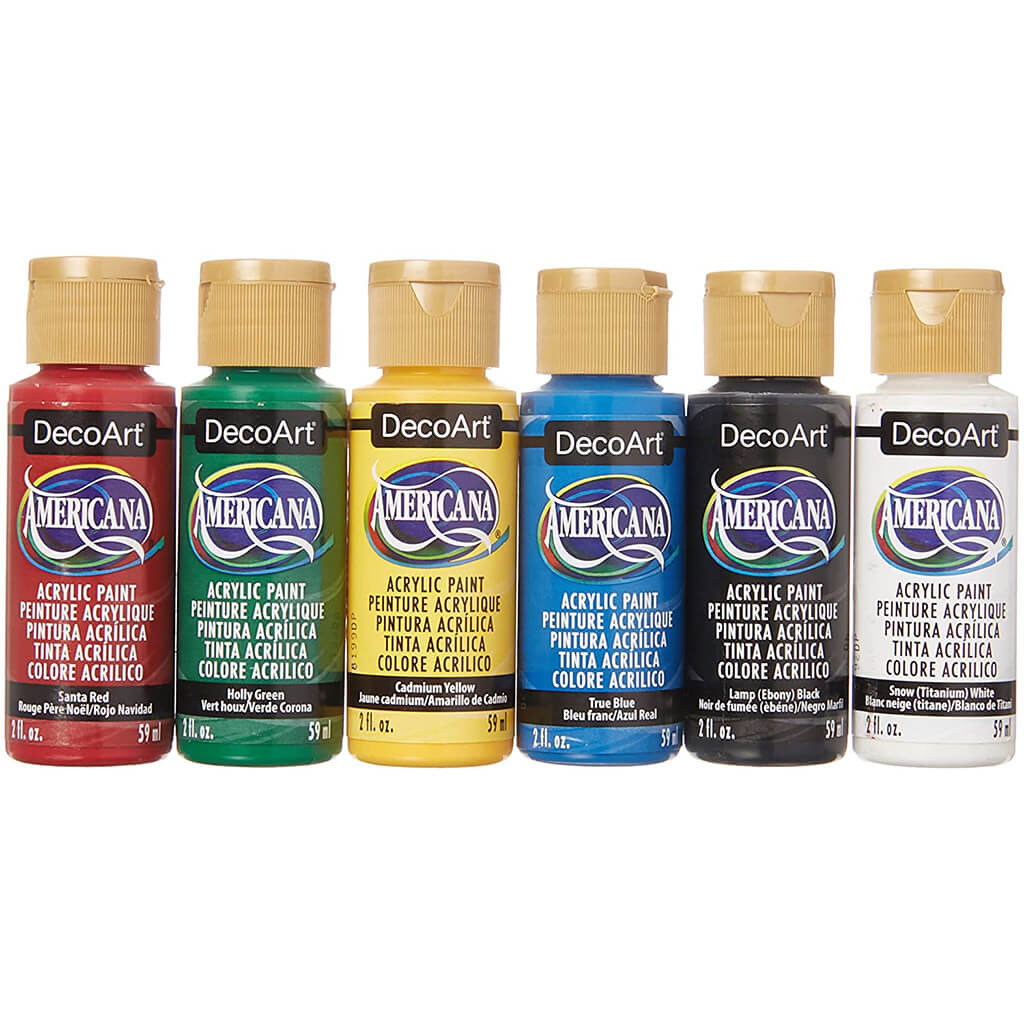 Decoart Americana Acrylic Paint 2oz 6pk, Christmas