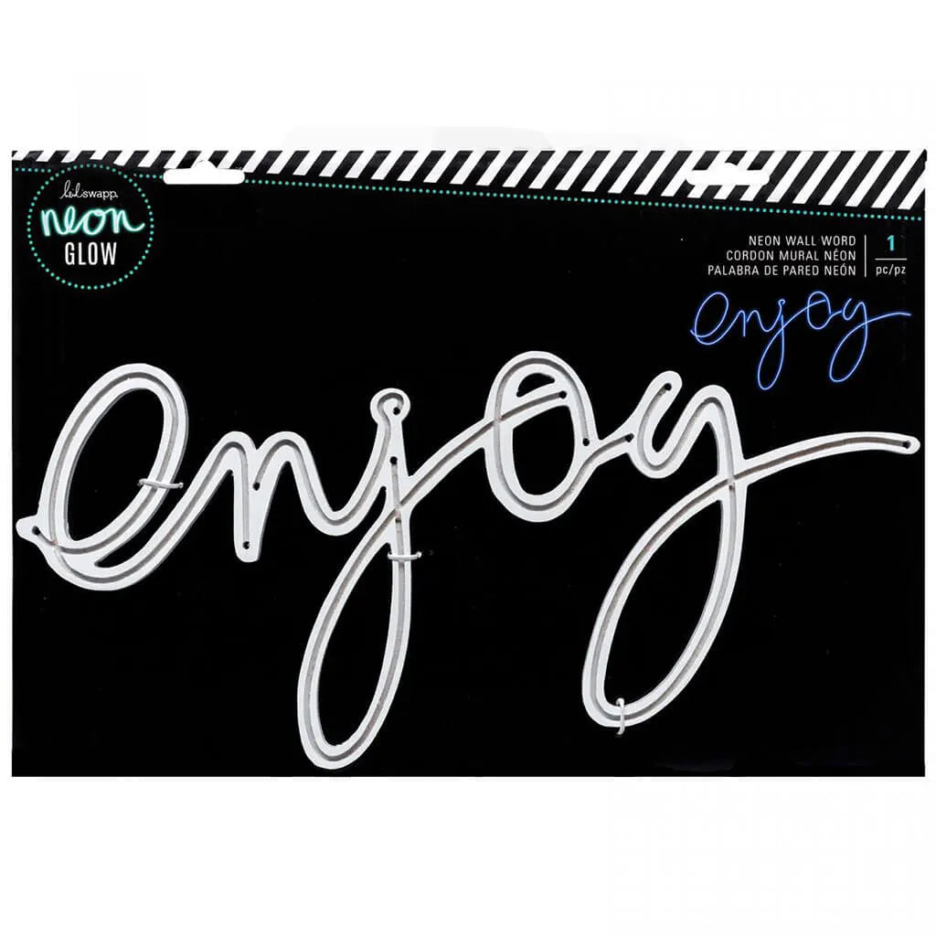 Heidi Swapp Neon Glow Enjoy Neon Wall Decor