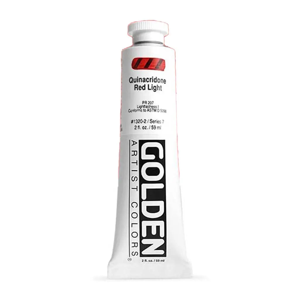 Golden Heavy Body Acrylic 2oz Quinacridone Red Light S7