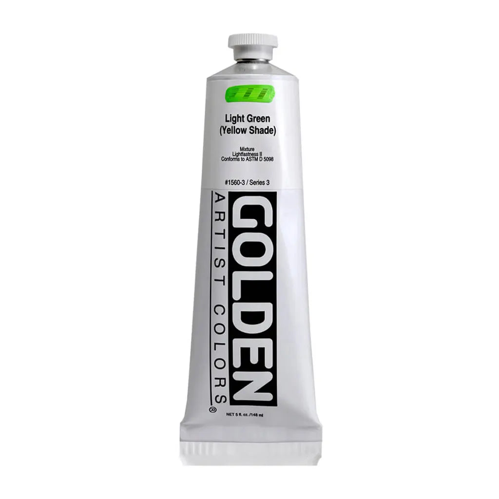 Golden Heavy Body Acrylic 5oz Light Green Yellow Shade S3