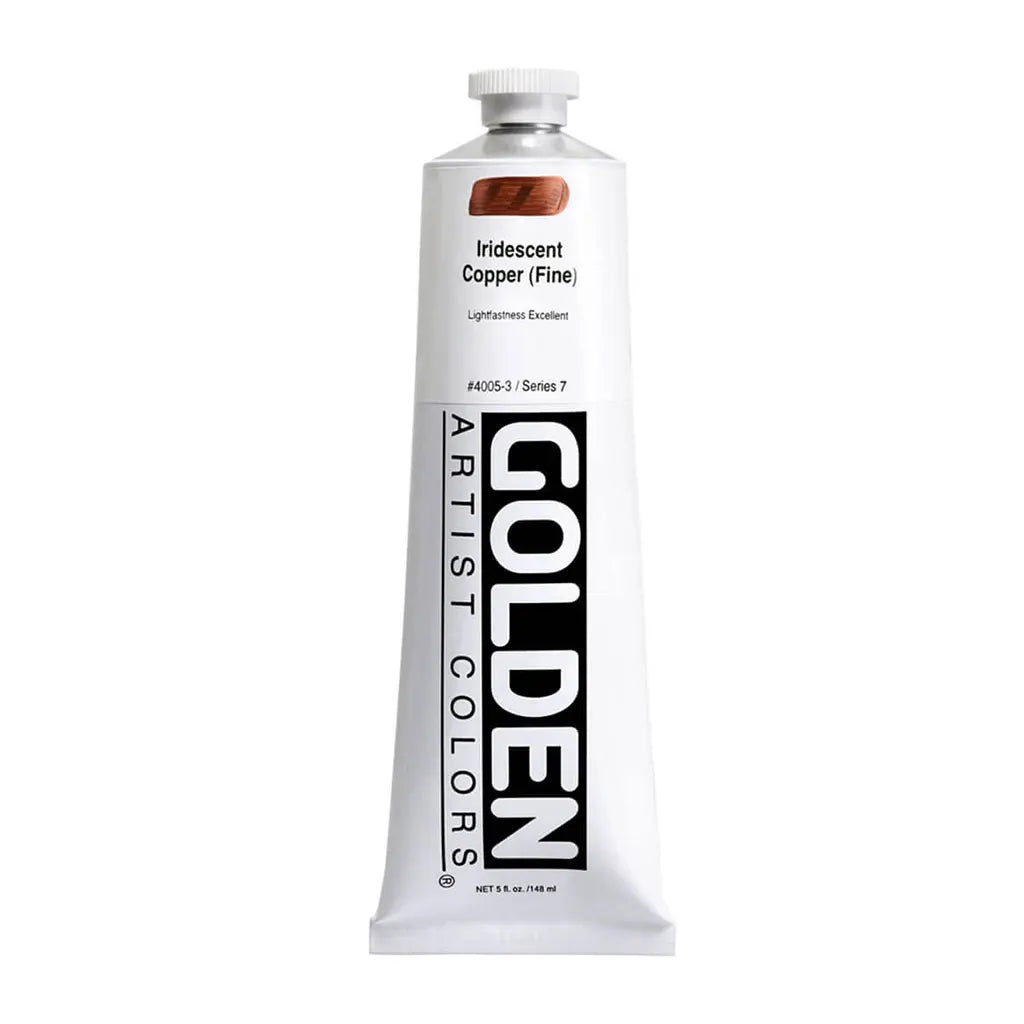 Golden Heavy Body Acrylic 5oz Iridescent Copper (Fine) S7