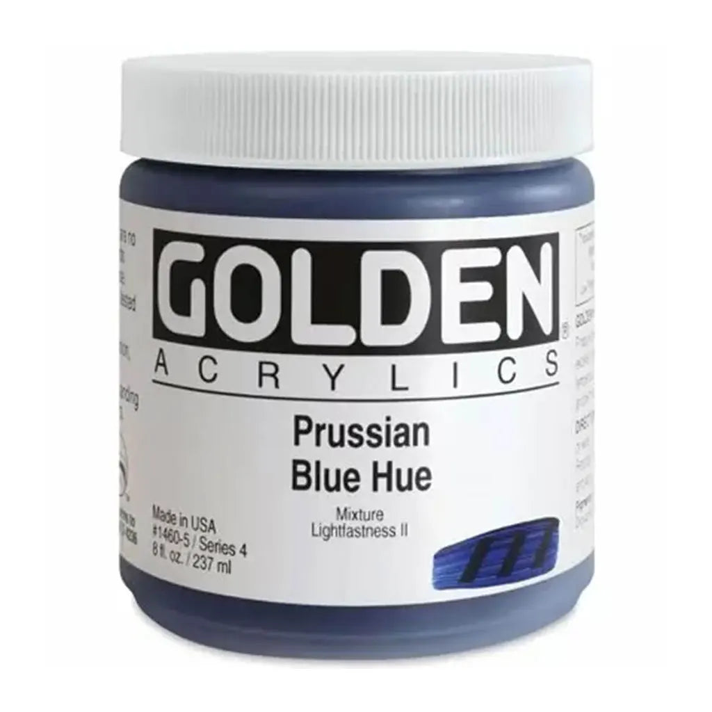 Golden Heavy Body Acrylic 8oz Prussian Blue Hue S4