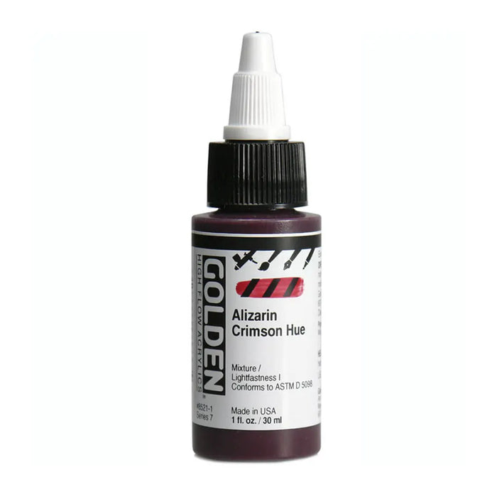 Golden High Flow Acrylic Paint 1oz Alizarin Crimson Hue S7