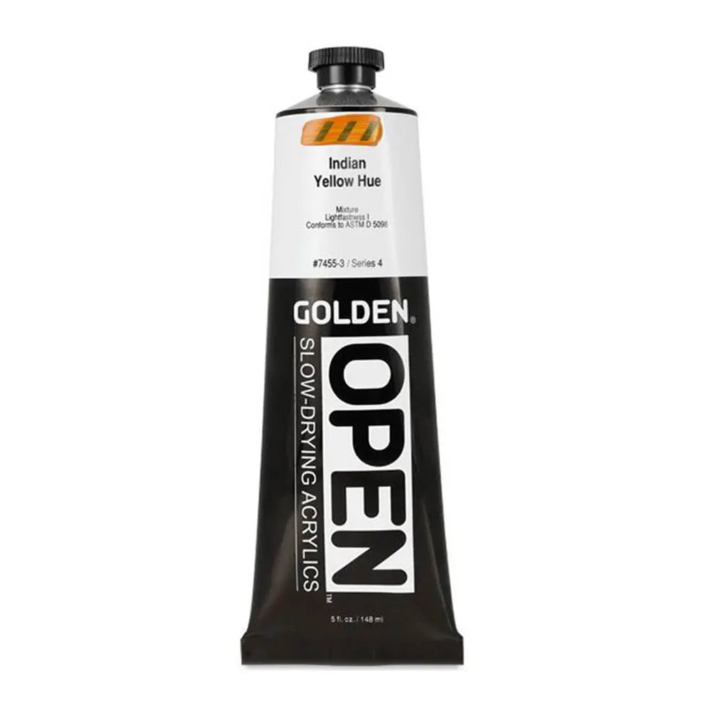 Golden OPEN Slow-Drying Acrylic Paint 5oz India Yellow Hue S4