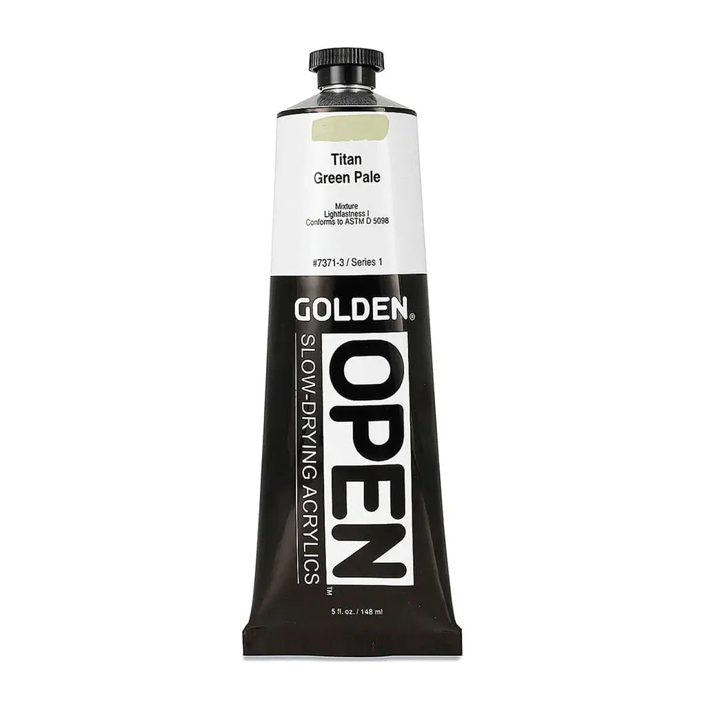 Golden OPEN Slow-Drying Acrylic Paint 5oz Titan Green Pale S1