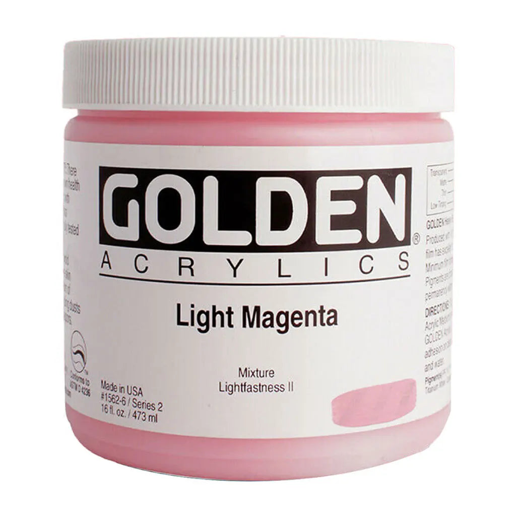 Golden Heavy Body Acrylic 16oz Light Magenta S2