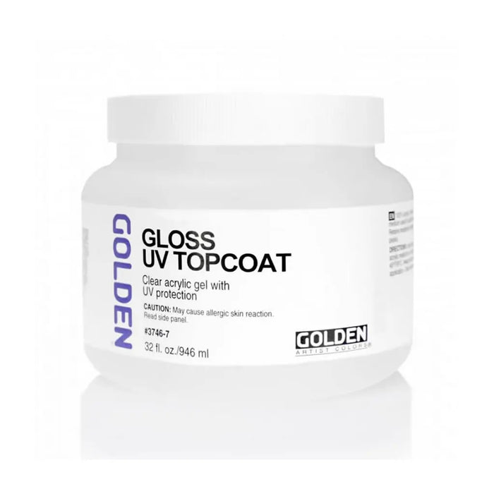 Golden Acrylic Medium Gel Topcoat UVLS 32oz