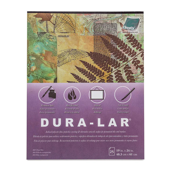 Grafix Pad 003 Clear Duralar 19in x 24in, 25 Sheet