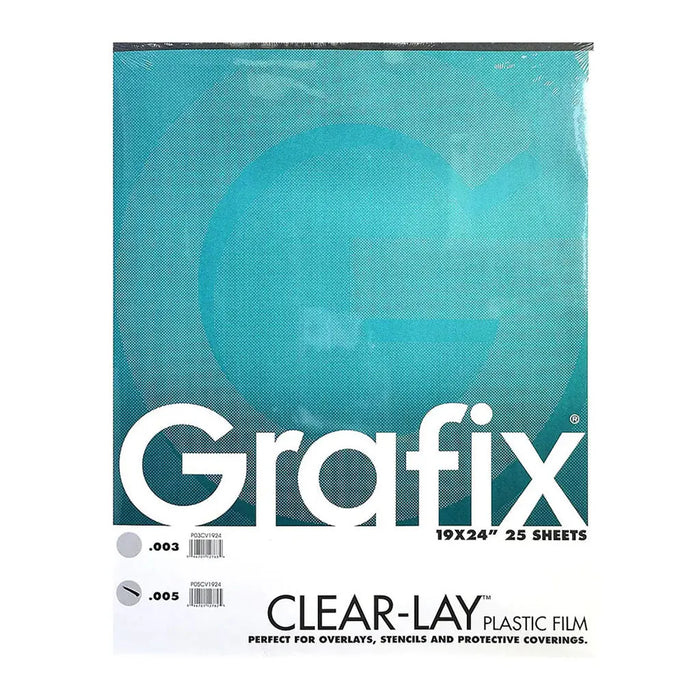 Grafix Clear-Lay Pad .005mm, 19in x 24in