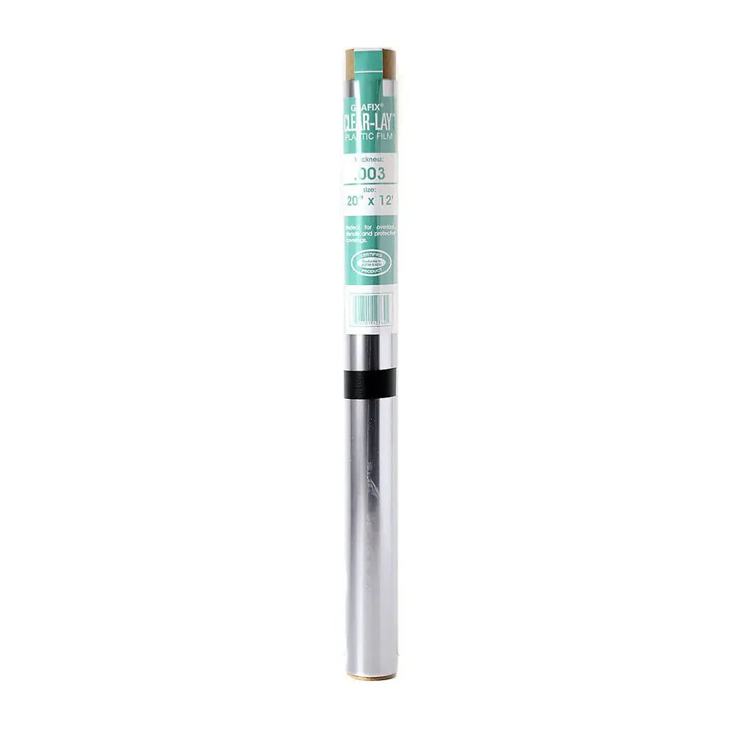 Grafix Clear-Lay Palstic Film Roll 003 20in x 12ft