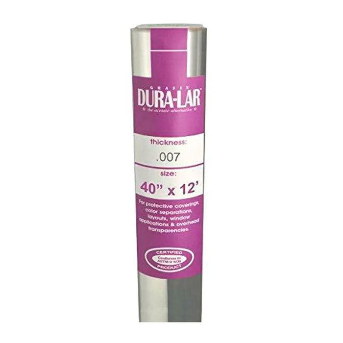 Grafix Dura-Lar 0.007" Film 40in x 12ft Roll