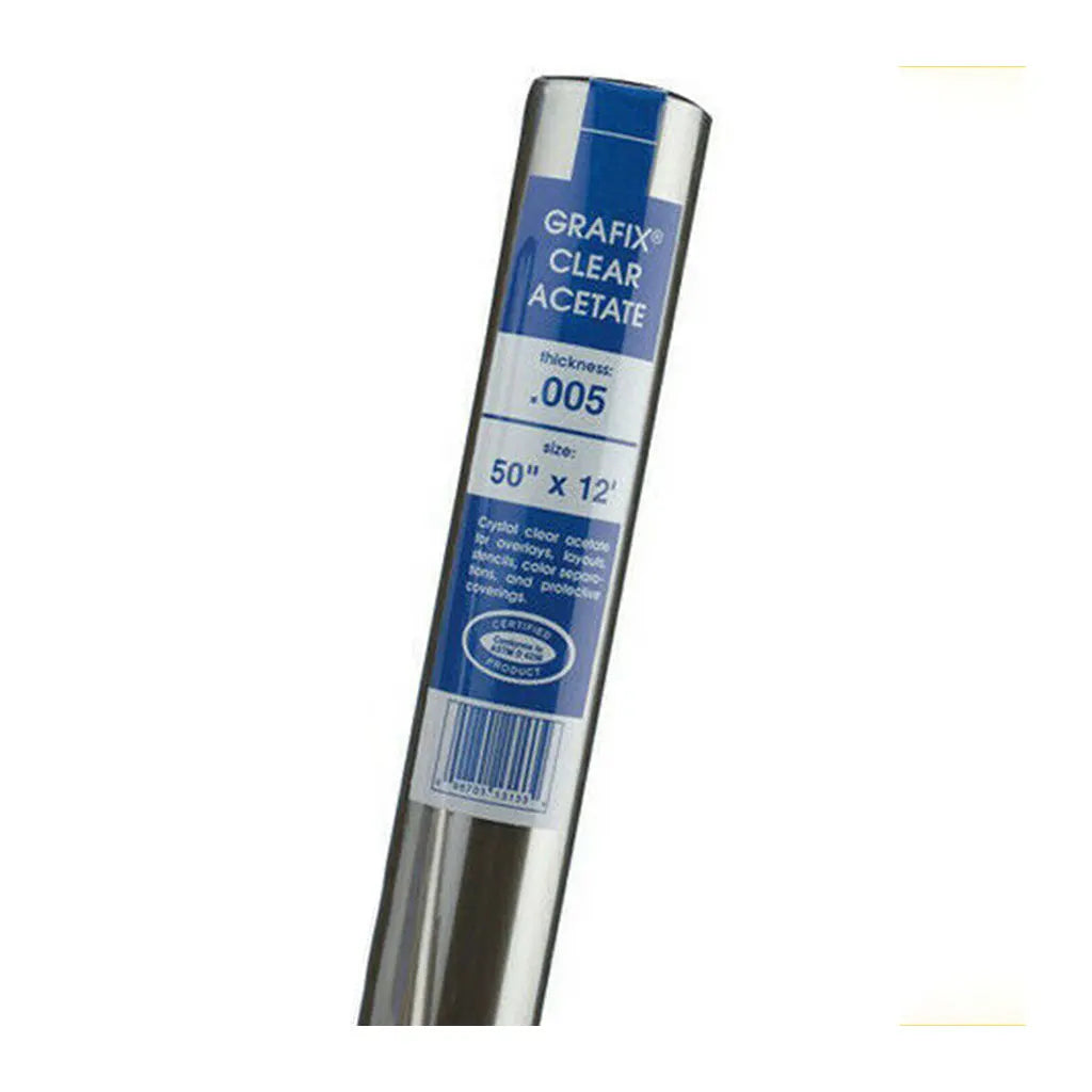 Grafix Roll .005 Clear Acetate 50in x 12ft
