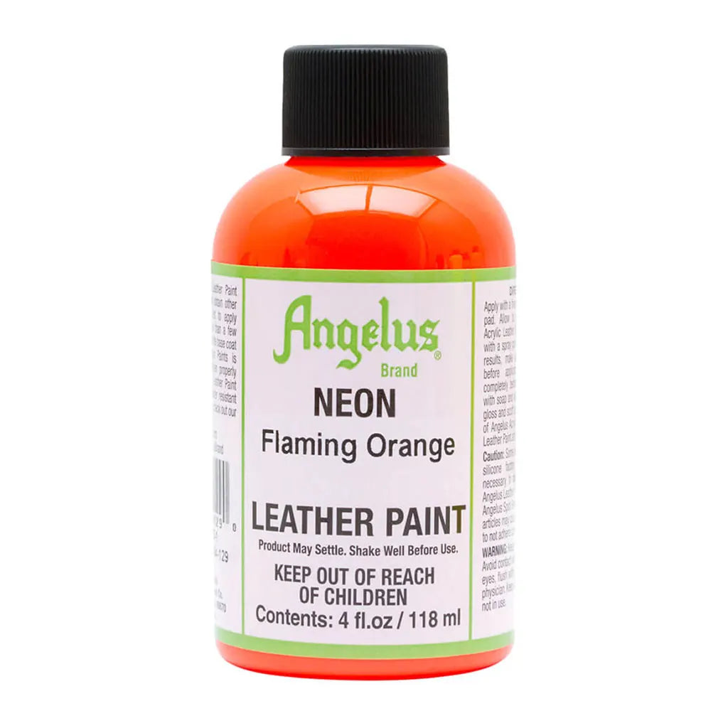 Angelus Neon Paint 4oz Flamingo Orange