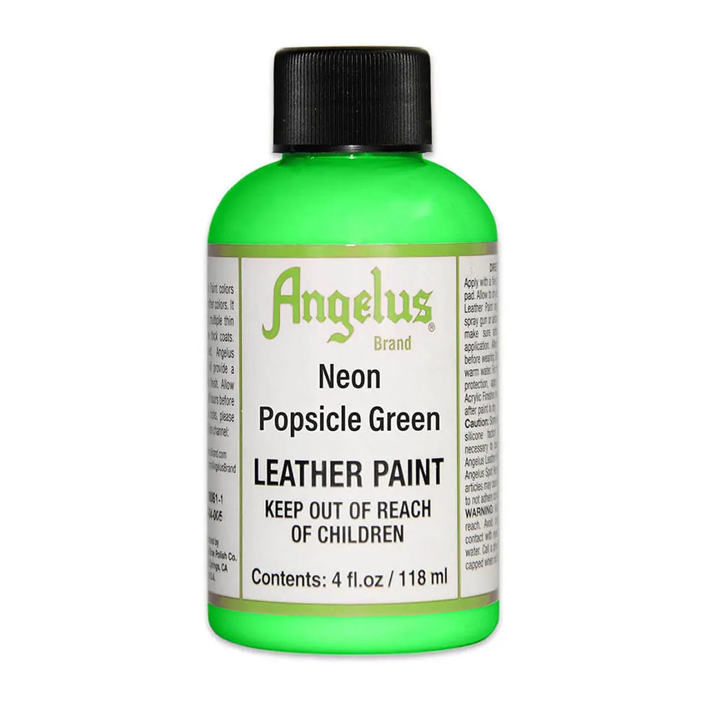 Angelus Neon Paint 4oz Popsicle Green
