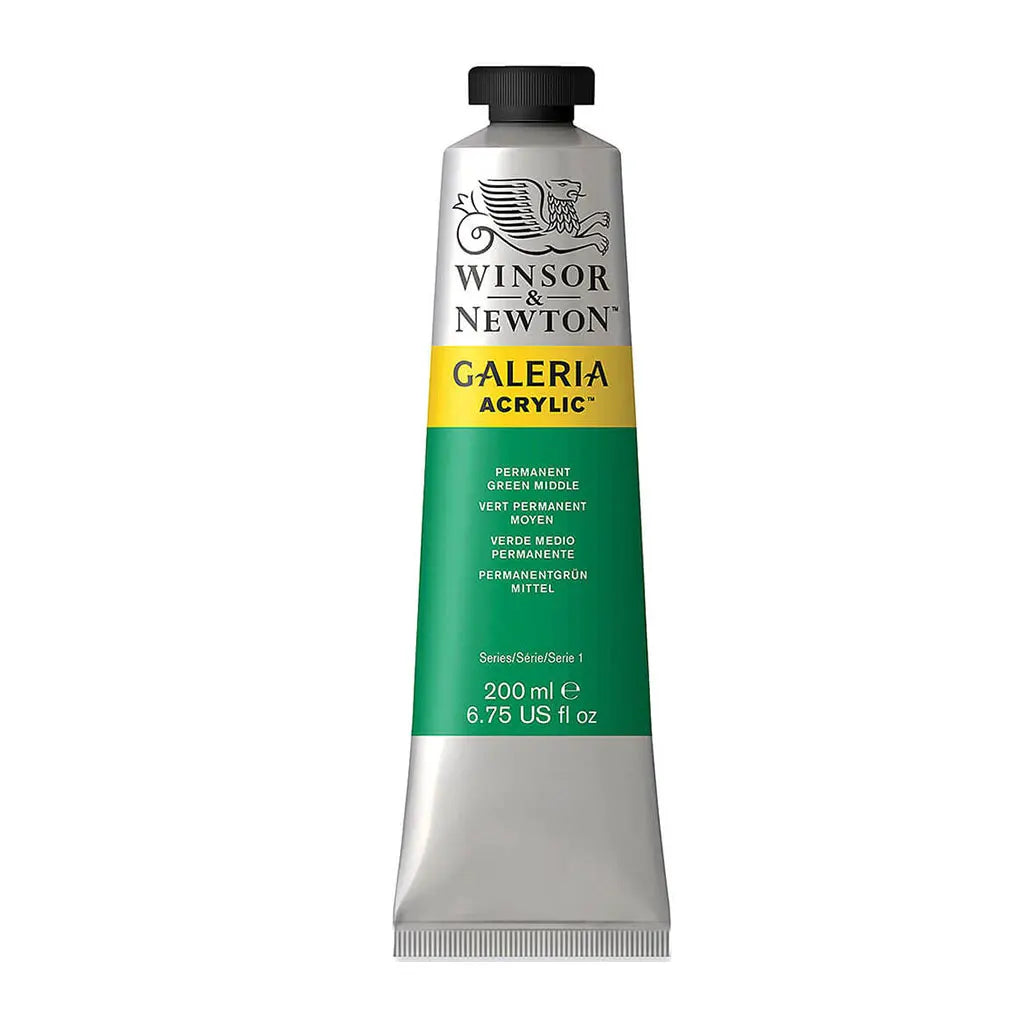 Winsor & Newton Galeria Acrylic 200ml Permanent Green Middle S1