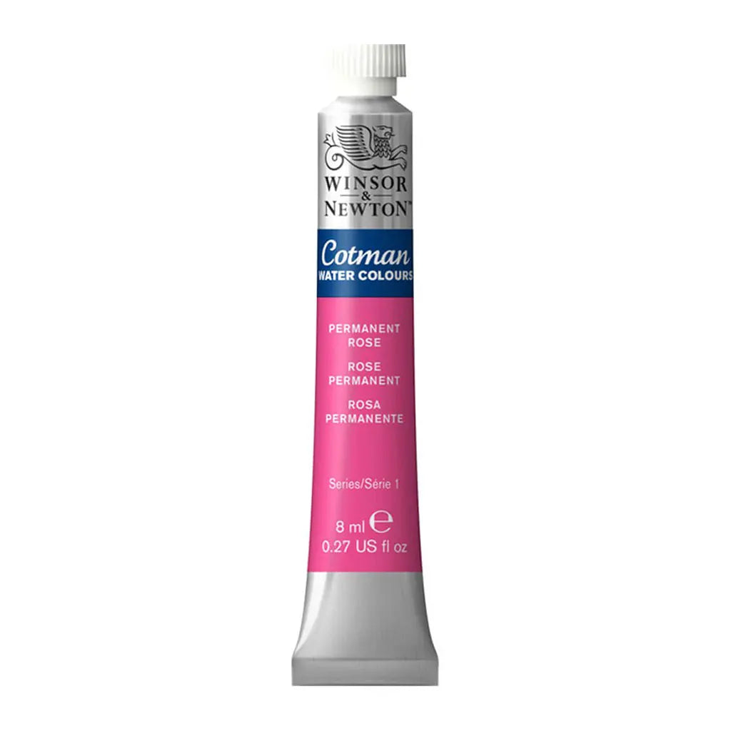 Winsor & Newton Cotman Watercolour 8ml Permanent Rose S1
