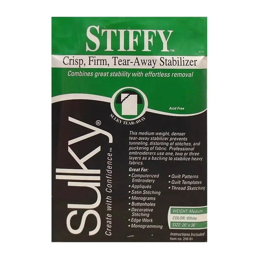 Sulky Stiffy Tear-Away Stabilizer 20in x 36in